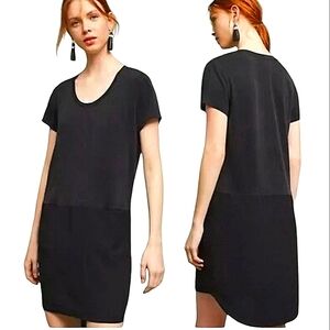 Anthropologie Dolan Coast Loren Tunic Shift Tee Black Dress